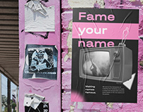 Fame your name — digital agency website