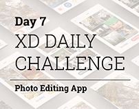 XD Daily Challenge - Photo Editing Mobile App