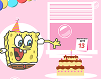 SpongeBob Birthday Card