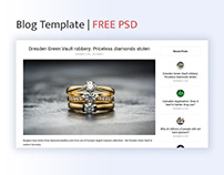 Blog Template | FREE PSD