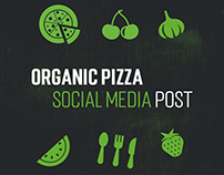 Social Media poster for organic pizza place