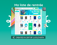 UI/UX Design pour un site e-commerce : Back to School