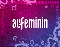 Aufeminin - Logotype Process
