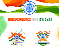 Independence day sticker