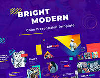 Bright Modern Color PowerPoint Presentation Template