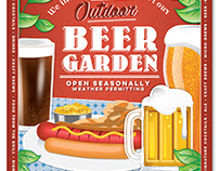 Beer Garden Poster Design