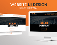 Website Ui for Solar Company