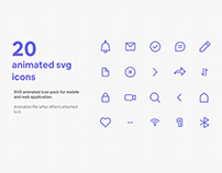 Animated svg icon pack