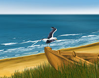 Seagulls Paradise - digital Artwork