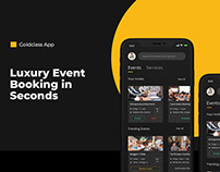 Luxury Event Booking App | Mobile UI UX Design