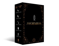 Box and book covers design of Magisterium series