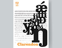 Clarendon Typeface Poster Design-Based on ligatures