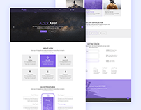 AZEXAPP Landing page template with blog