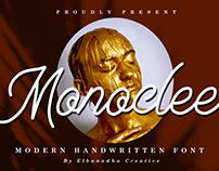 MONOCLEE MODERN HANDWRITTEN FONT