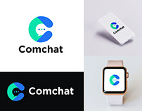 Chat Logo Design - C Logo - App Logo - Brand Identity