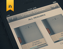 Resume app redesign