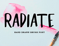 Radiate - Hand Drawn Brush Font