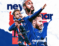 Neymar - PSG Match Day Poster