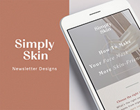 Simply Skin Newsletters (Internship)