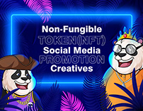 Panda NFT collection and social media ads