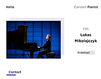 Resume for pianist