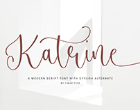 Katrine a modern script font