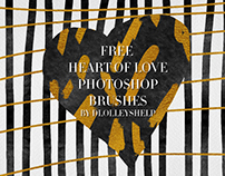FREE HEART OF LOVE PHOTOSHOP BRUSHES
