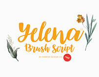 Yelena - Free Brush Script Font