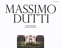 MASSIMO DUTTI PAPER MAGAZINE I | EDITORIAL DESIGN