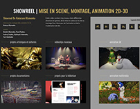 Showreel | mise en scene, montage, Animation 2d-3d
