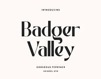FREE | Badger Valley Typeface