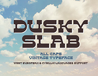Dusky Slab - vintage font