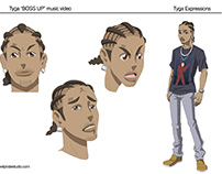 Tyga Boss Up Video Character Designs