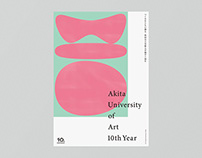 Akita University of Art 10th Year - Poster