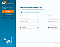 New User Registration Form Flow