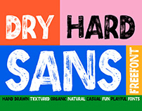 Dry Hard Sans - Organic Brush Fonts (FREE)