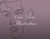 One Line Illustration - Portrait
