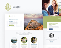 Belight / logo / web design / print