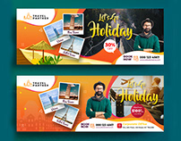 Travel Holiday Facebook Cover Photo Template