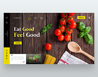 Grill&Drizzle Food Recipe Website Concept