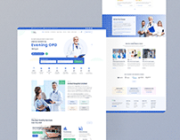 Medical website landing page design