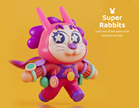 Pink Super Rabbit