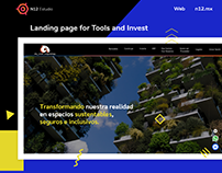 Landing page for tools and investment
