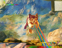Lasercat painting (Noobian's Protocol)