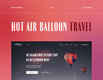 UI/UX design landing page for Balloon flight