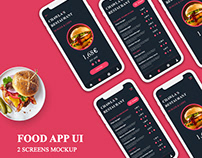 Food Ordering App UI Concept PSD