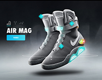 Nike Air Mag - Microsite & App Concept