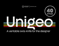 Unigeo Typeface - Future in the rear-view mirror (NEW)