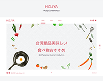 HoJya Project UI kit - Taiwan food web design