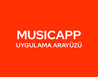 MusicApp Uygulama Arayüzü